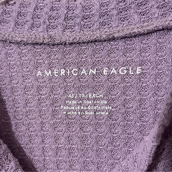 American Eagle Outfitters Lavender Long Sleeve Top size XS - Picture 3 of 9